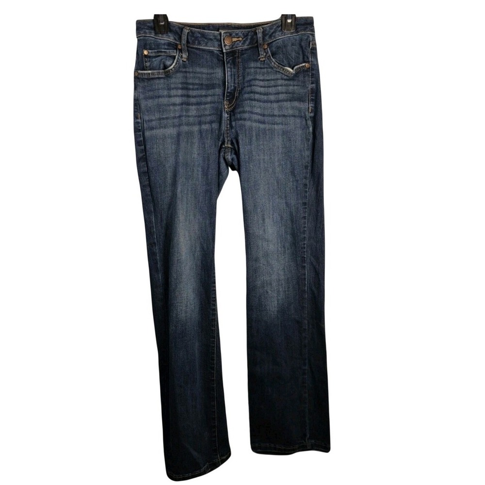 Simply Vera Vera Wang Bootcut Jeans Womens 8 Minimalist Classic Dark Wash Denim
